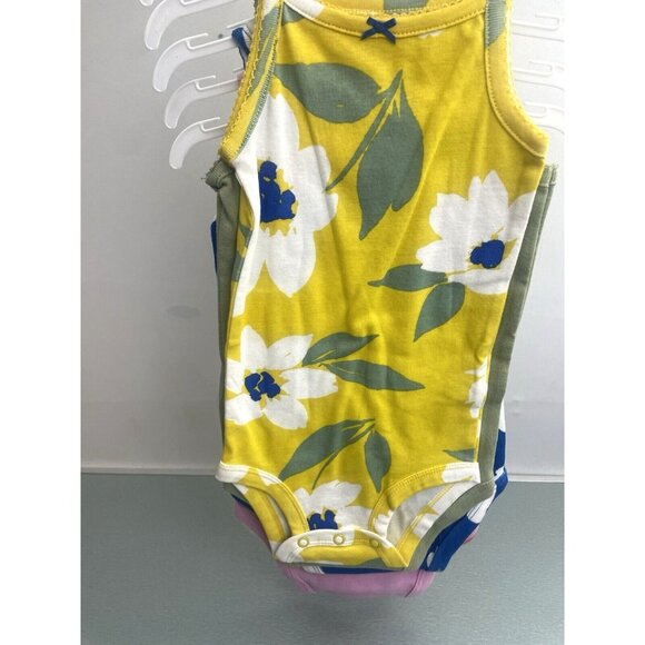 New Carter's Girls 5 Pack Floral Bodysuits 100% Cotton Size 9 Months - Picture 3 of 9
